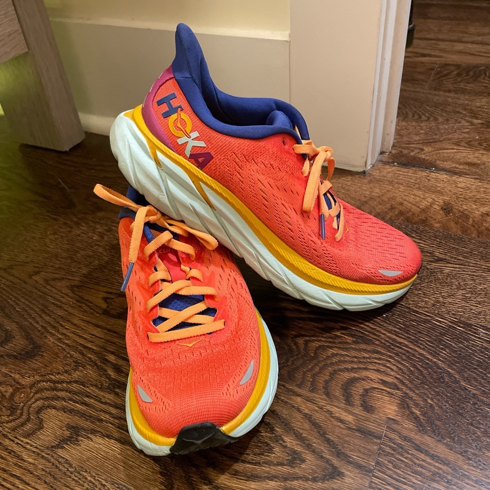 Hoka running shoes size 7 worn once